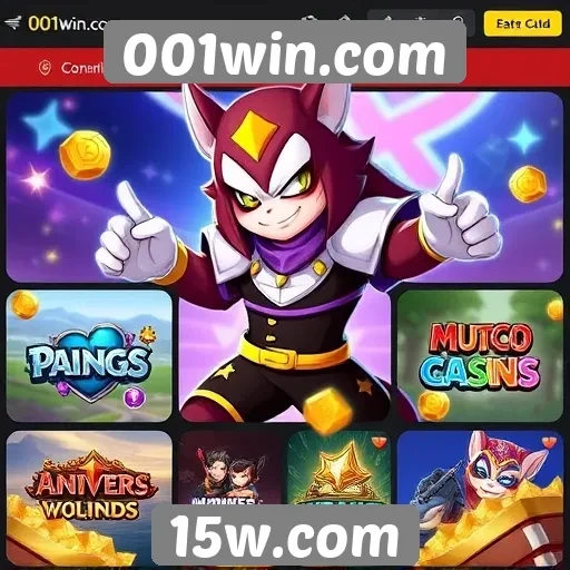 Exploração dos jogos disponíveis no 001win.com