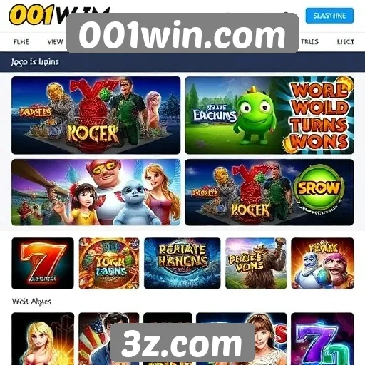 Tipos de jogos disponíveis na plataforma 001win.com